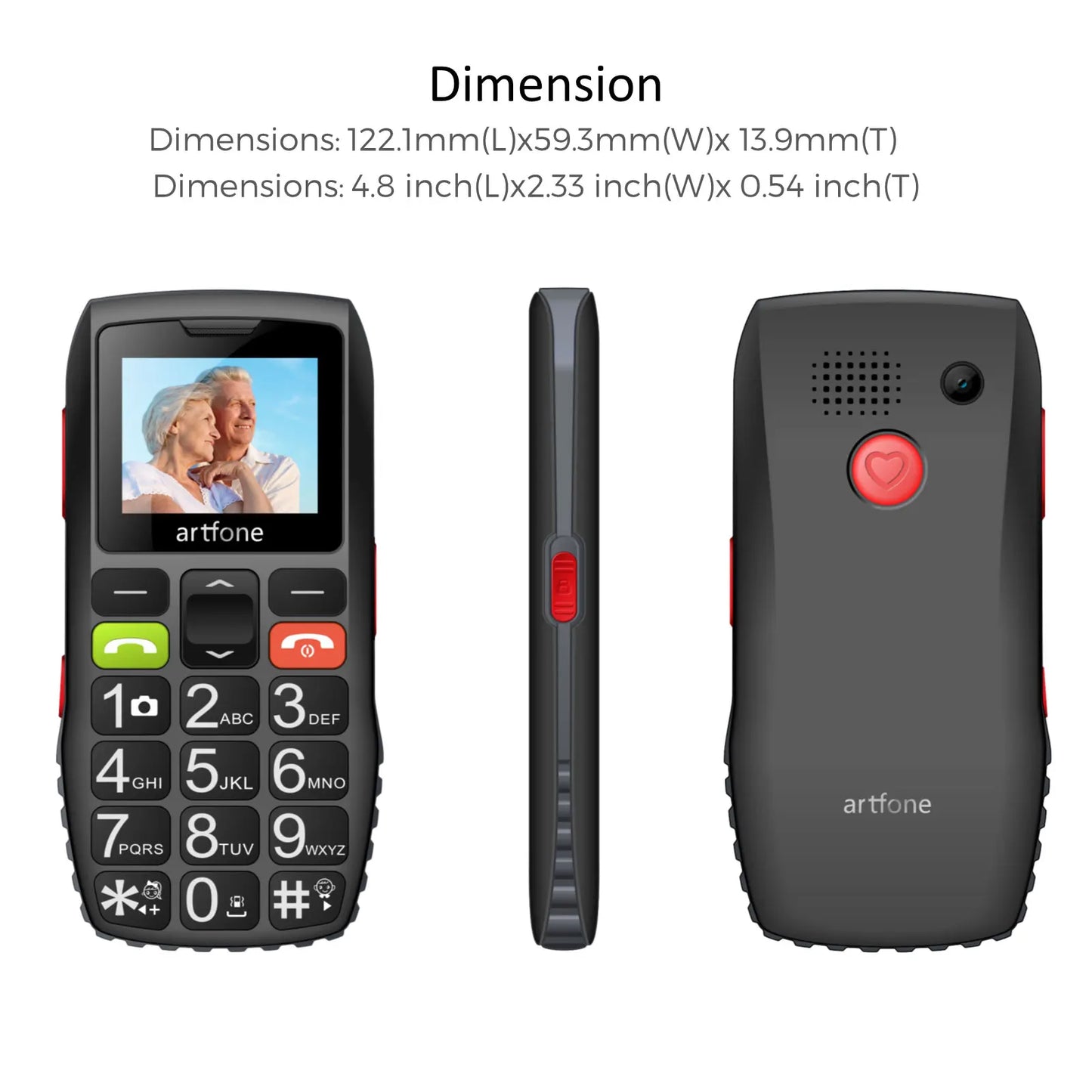 Senior Mobile Phone - Large Button Phone with SOS Feature and Charging Dock