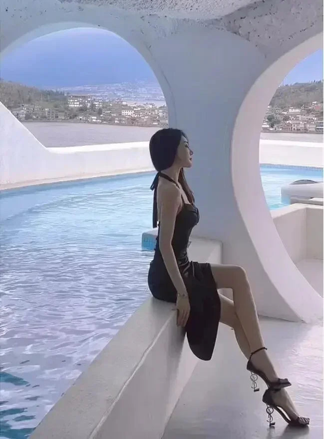 Women's High Heel Pumps - Elegant Pointed Toe Suede Shoes