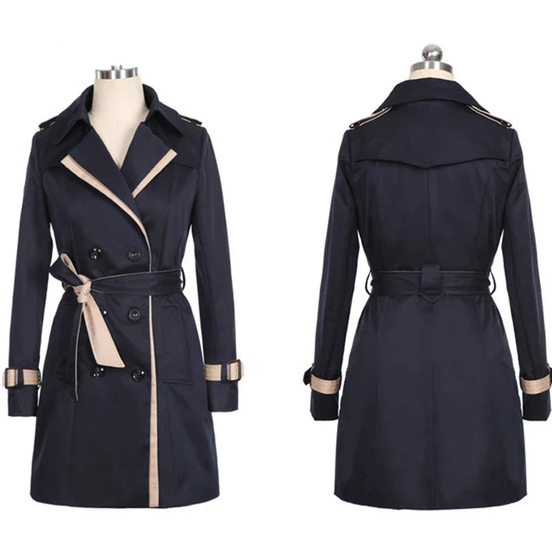 Women's Double-Breasted Trench Coat
