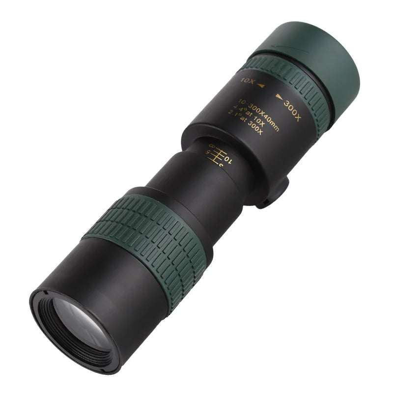 10-300X Zoom HD Telescope - Professional Hunting Monocular with Remote Control