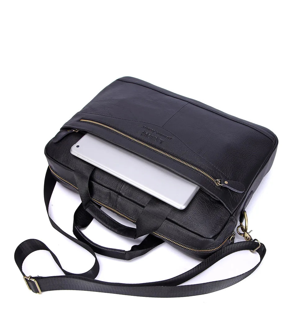 Men's Genuine Leather Business Messenger Bag