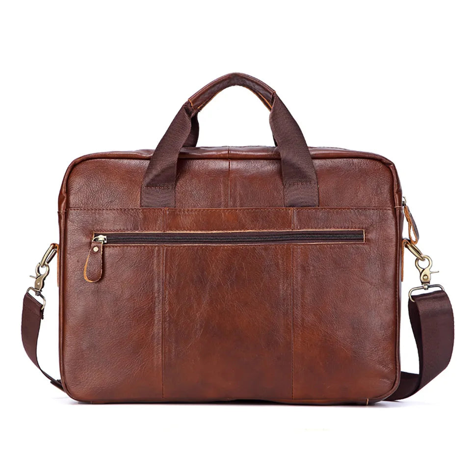 Men's Genuine Leather Business Messenger Bag