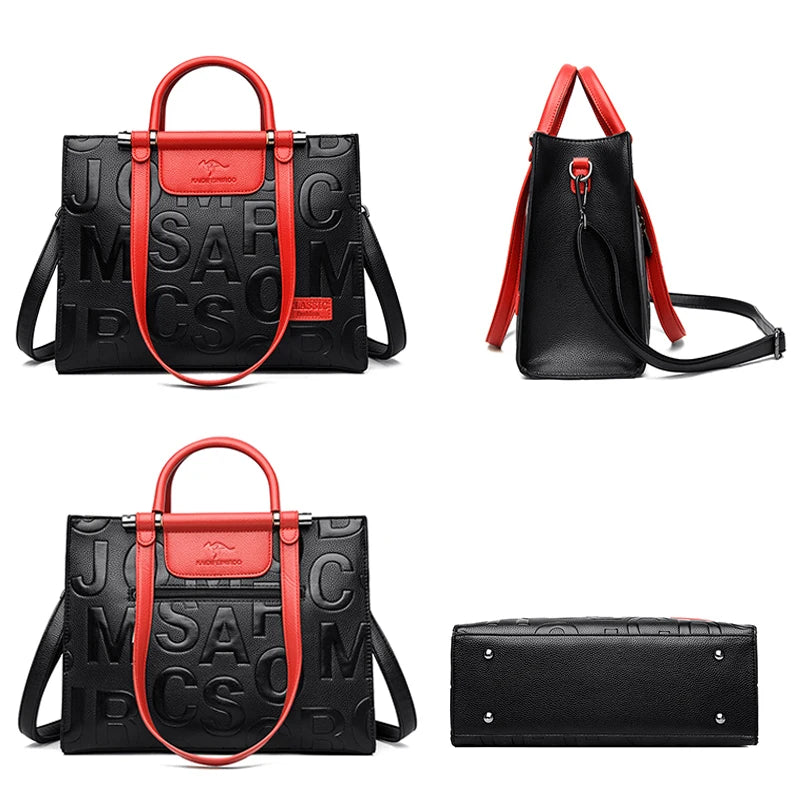 Luxury Leather Handbag - Designer Tote Bag for Women 2024