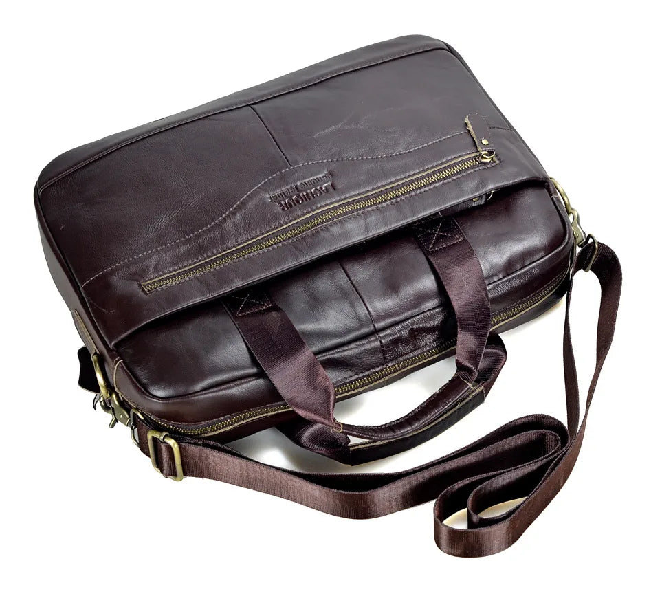 Men's Genuine Leather Business Messenger Bag