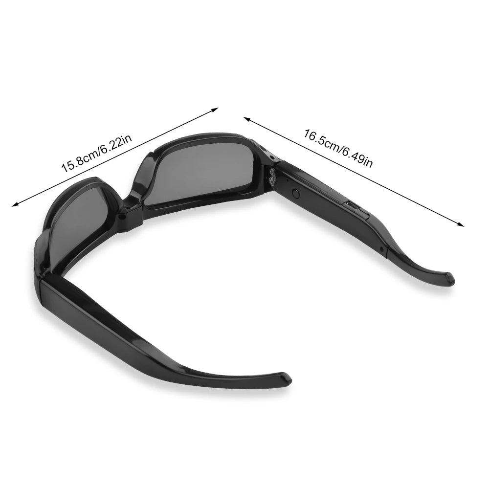 1080P HD Glasses Camera - Wearable Sunglasses Video Recorder for Sports