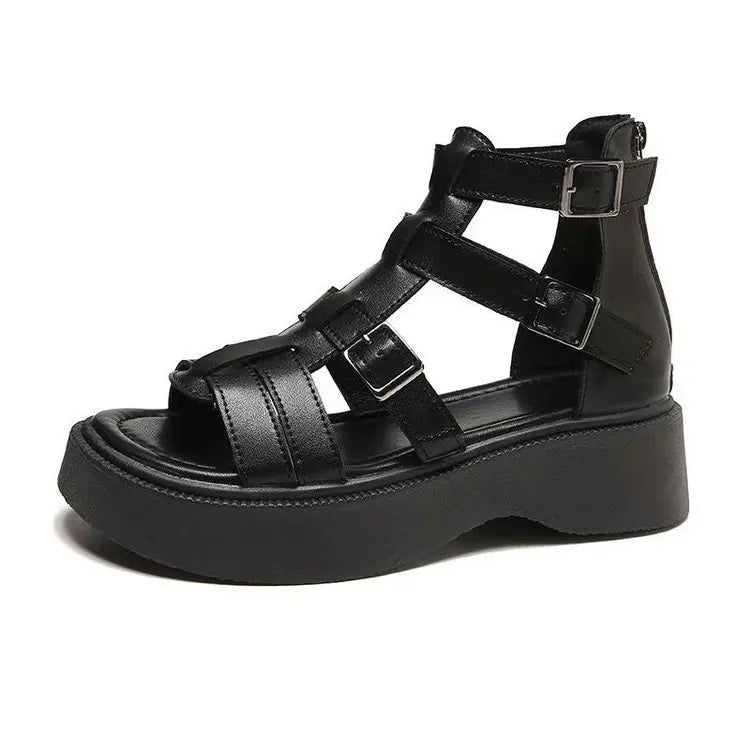 Women's Summer Sandals - Hollow Open Toe Flat Roman Shoes 2025