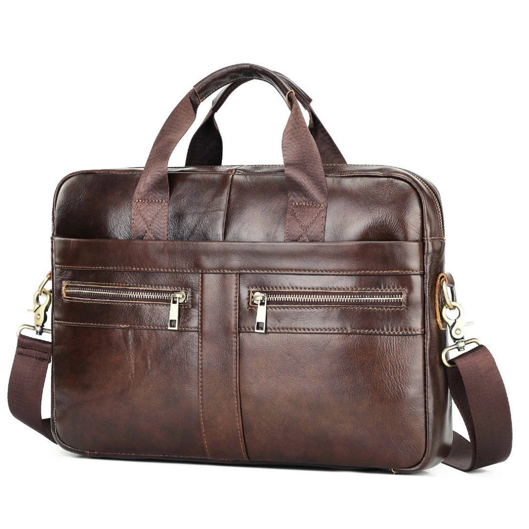 Men's Genuine Leather Business Messenger Bag
