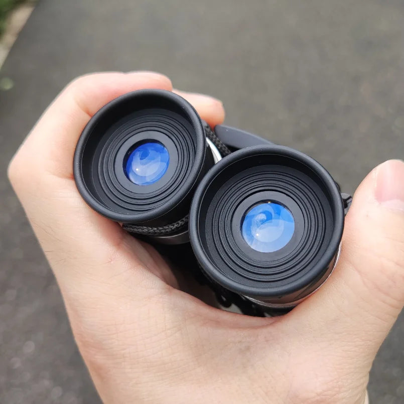 9000x25 HD Zoom Portable Powerful Binoculars Long Range BAK4 Telescope Jumelles Folding BAK4 Binoculars for Hunting Camping