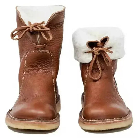Women's Plush-Lined Winter Snow Boots