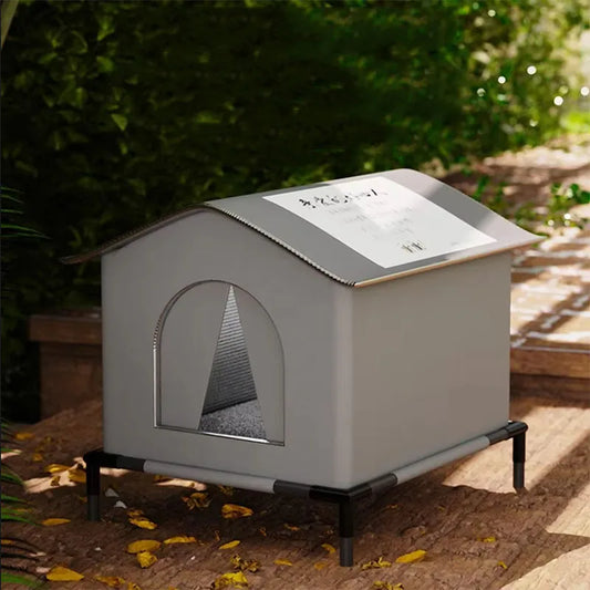 Waterproof Pet House - Outdoor Winter Warm Cat Dog Cave Bed