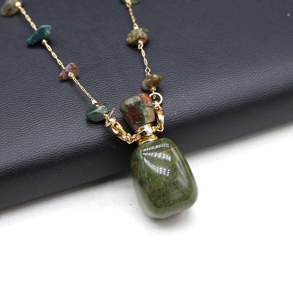 Women Natural Stone Essential Oil Diffuser Necklace