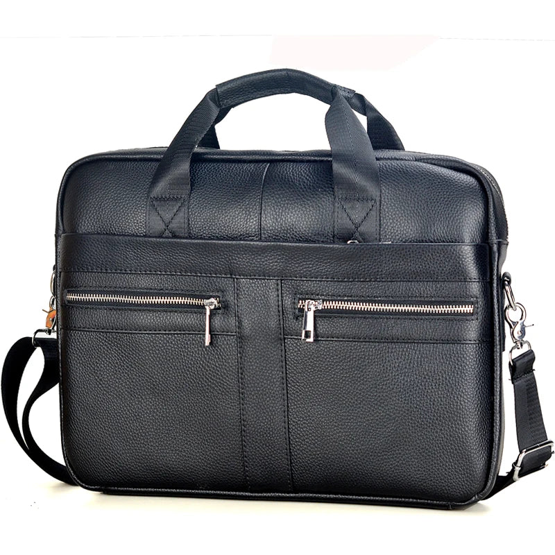 Men's Genuine Leather Business Messenger Bag