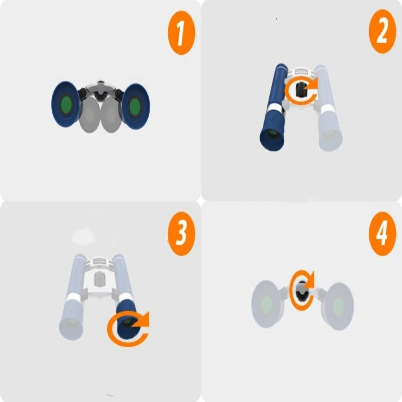 9000x25 HD Zoom Portable Powerful Binoculars Long Range BAK4 Telescope Jumelles Folding BAK4 Binoculars for Hunting Camping