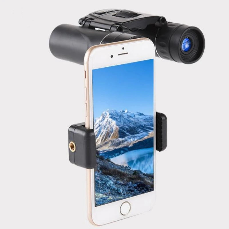 9000x25 HD Zoom Portable Powerful Binoculars Long Range BAK4 Telescope Jumelles Folding BAK4 Binoculars for Hunting Camping