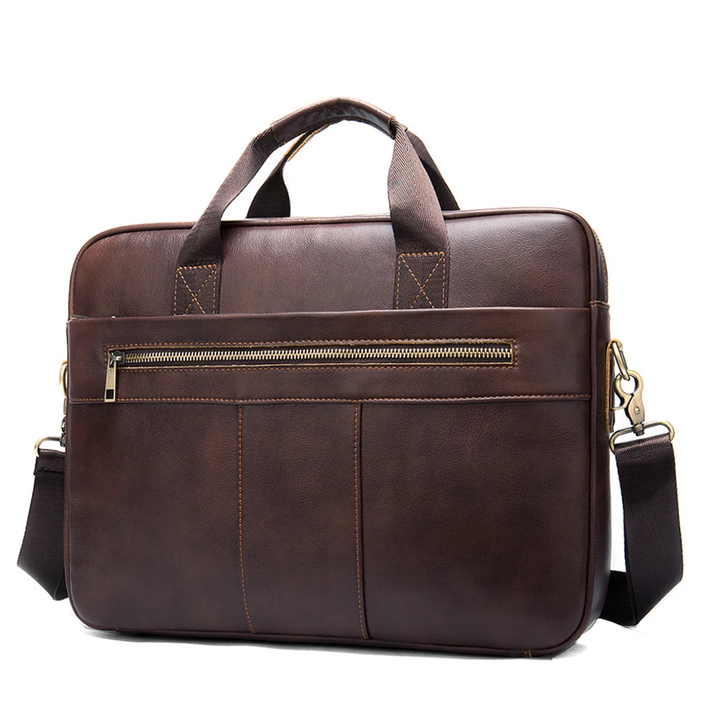 Men's Genuine Leather Business Messenger Bag