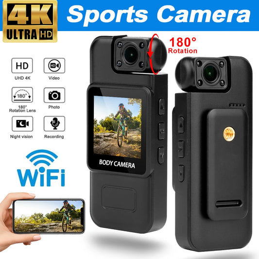 Ultra HD 4K Mini Camera - WiFi Portable Video Recorder with Night Vision