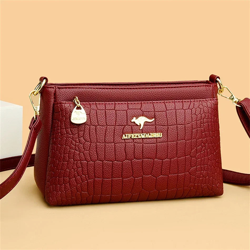 Women's Luxury Alligator-Pattern Crossbody Bag