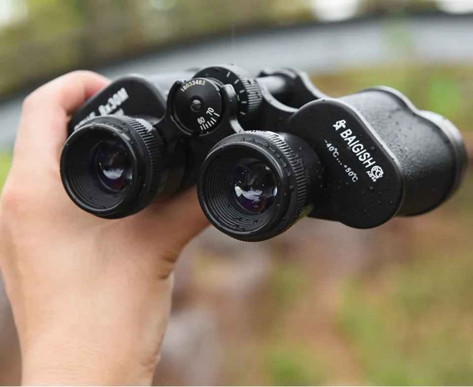 Baigish 8x30 Military Binoculars - Professional Waterproof Telescope with Leather Case